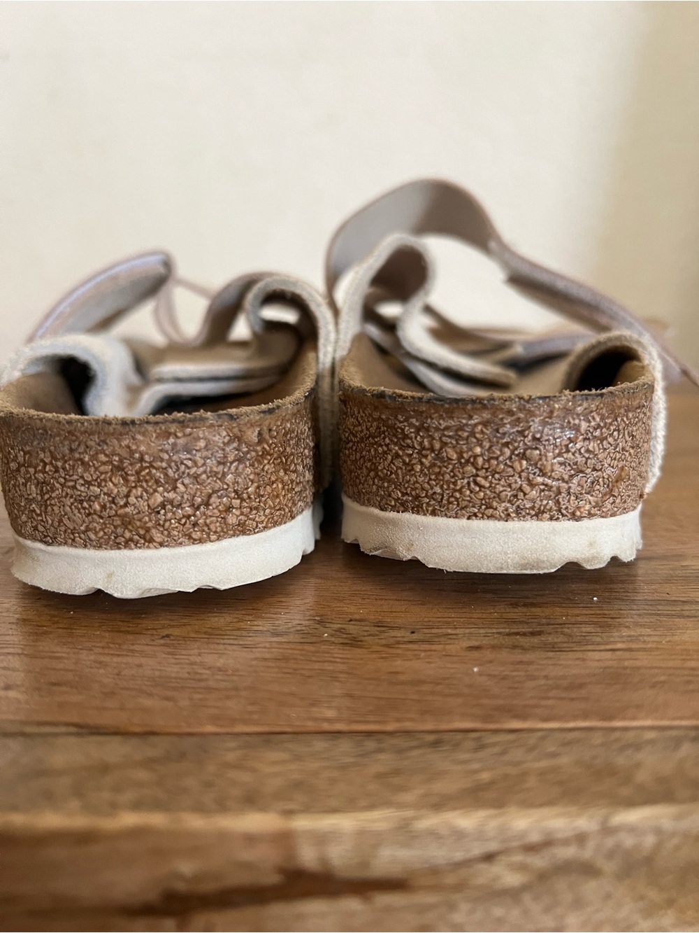Birkenstock Uji Antique White Nubuck/Suede Leather Regular Size 6-6.5 - Picture 5 of 13